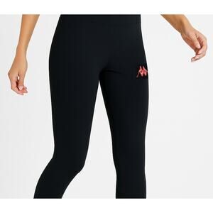 Kappa Womens Size L Leggings - Sequin Logo in Front and Kappa Spell-Out on Back